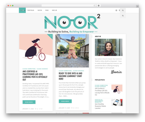 Flow theme WordPress - noorsquared.com