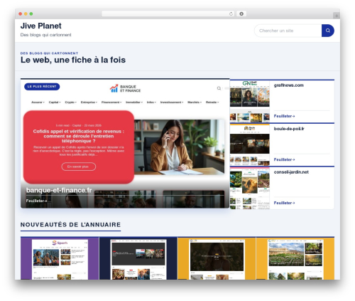 Maxwell theme WordPress - jiveplanet.fr