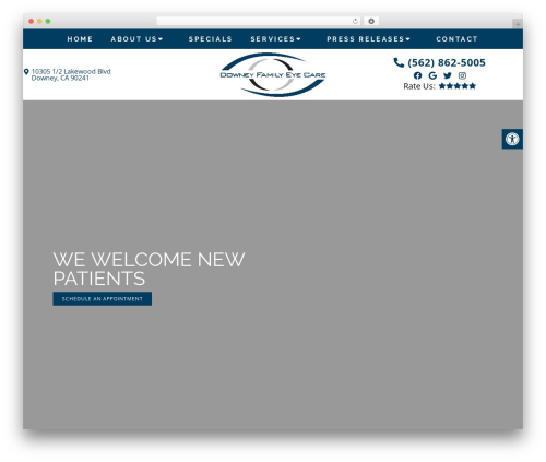 Parent Theme WordPress theme - downeyfamilyeyecare.com