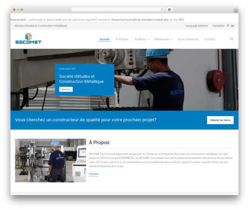 TM Builder WordPress theme - secomettunisie.com
