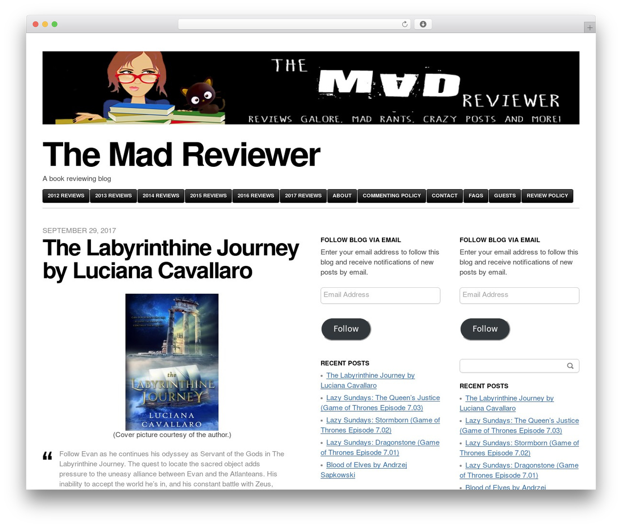WordPress theme Blaskan - WordPress.com - themadreviewer.com