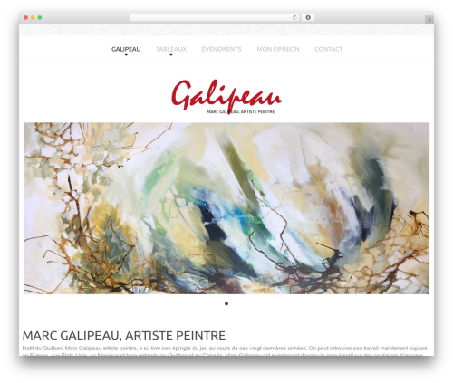 WordPress theme cherry - marc-galipeau.com