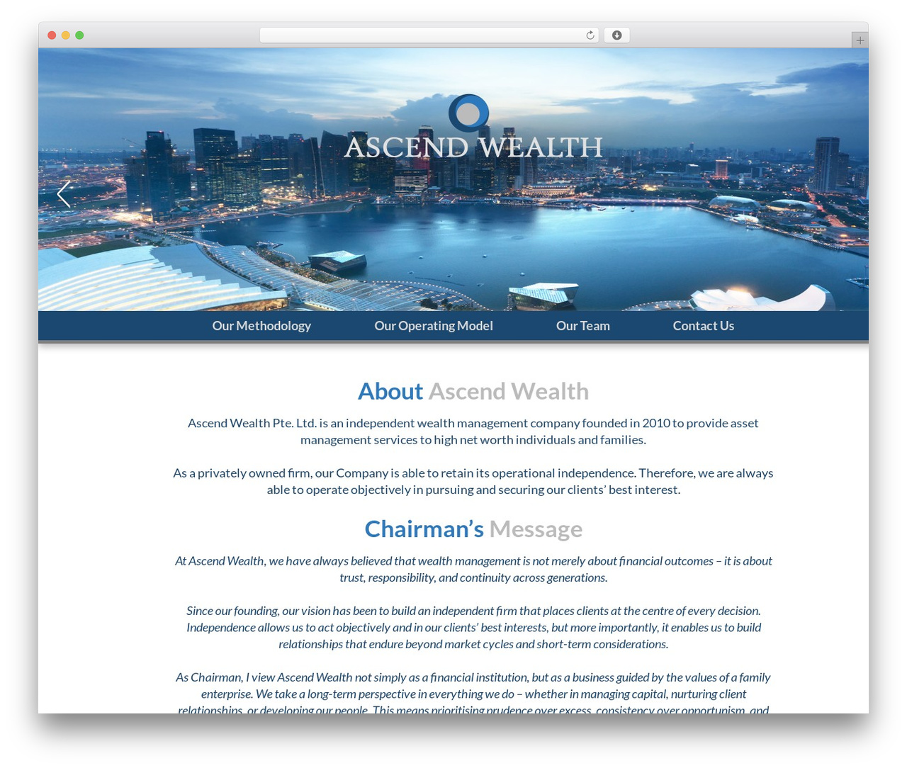 WordPress theme Maintheme - ascend-wealth.com