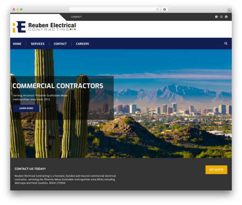 iRepair WordPress theme - reubenelectrical.com