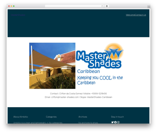 Ambitio WordPress theme - master-shades.com