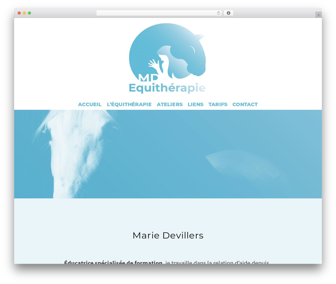 Ascend WordPress theme - mdequitherapie.com