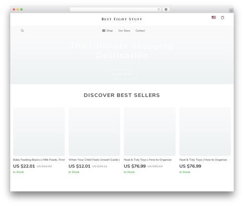 Botticelli WordPress theme - bestfightstuff.com