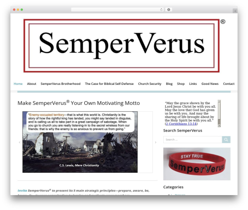 Camer WordPress theme - semperverus.com
