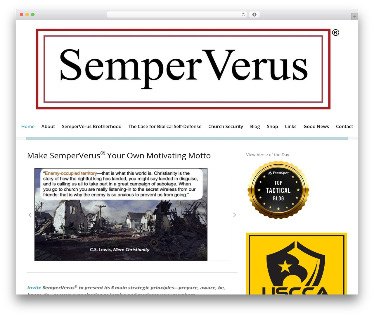 Camer WordPress theme - semperverus.com