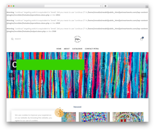 CiyaShop WordPress page theme - petraartworks.com