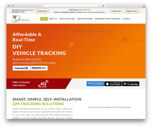 Divi theme WordPress - ezitrack.co.za