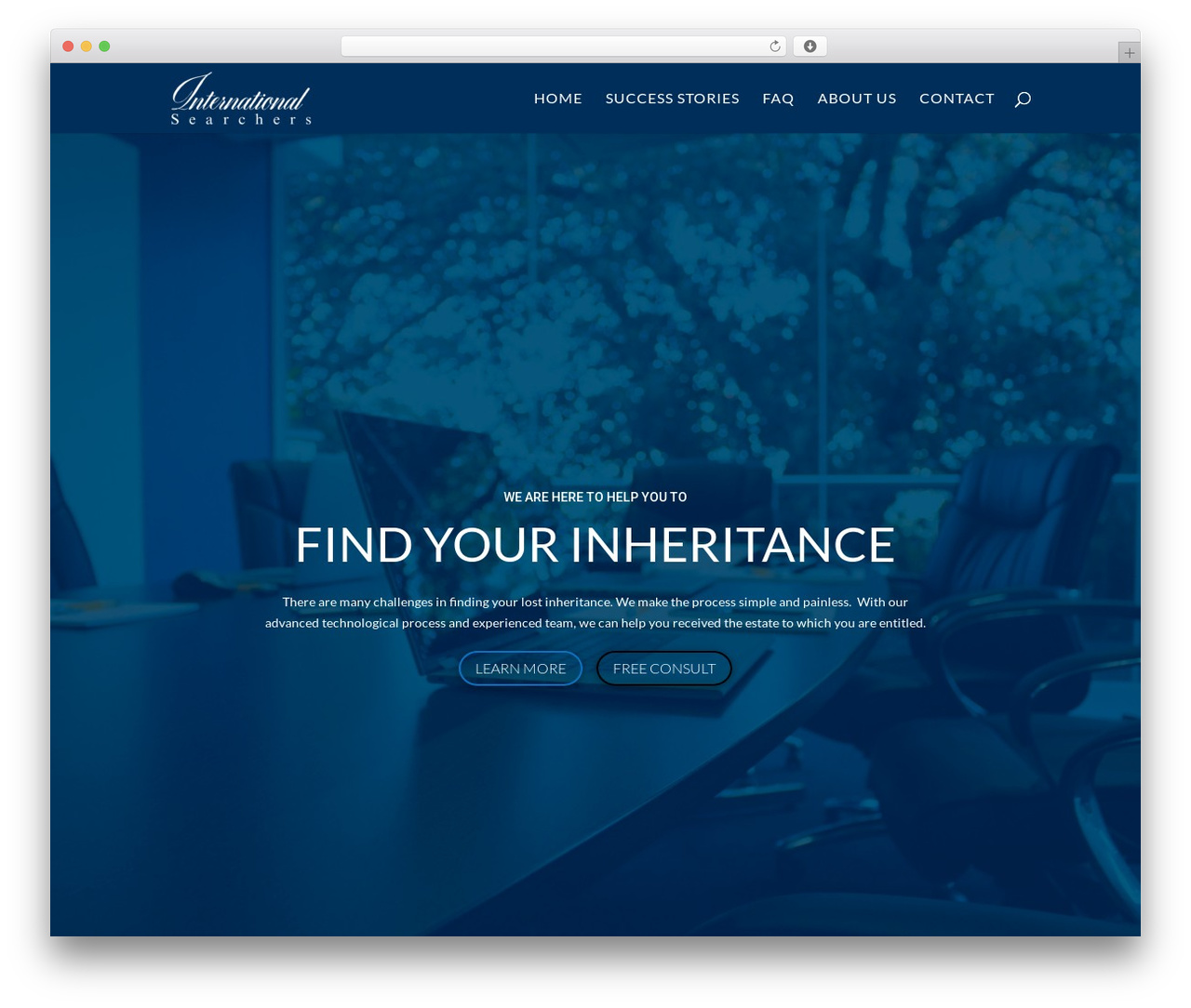 Divi WordPress theme - internationalsearchers.com