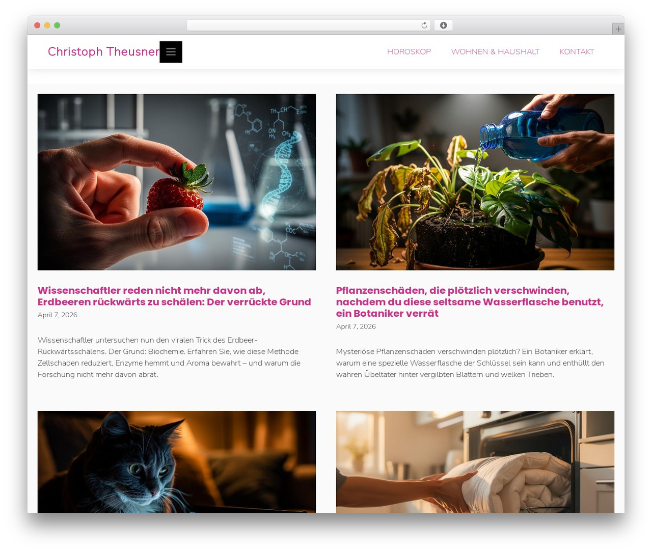 News WordPress theme - christoph-theusner.de