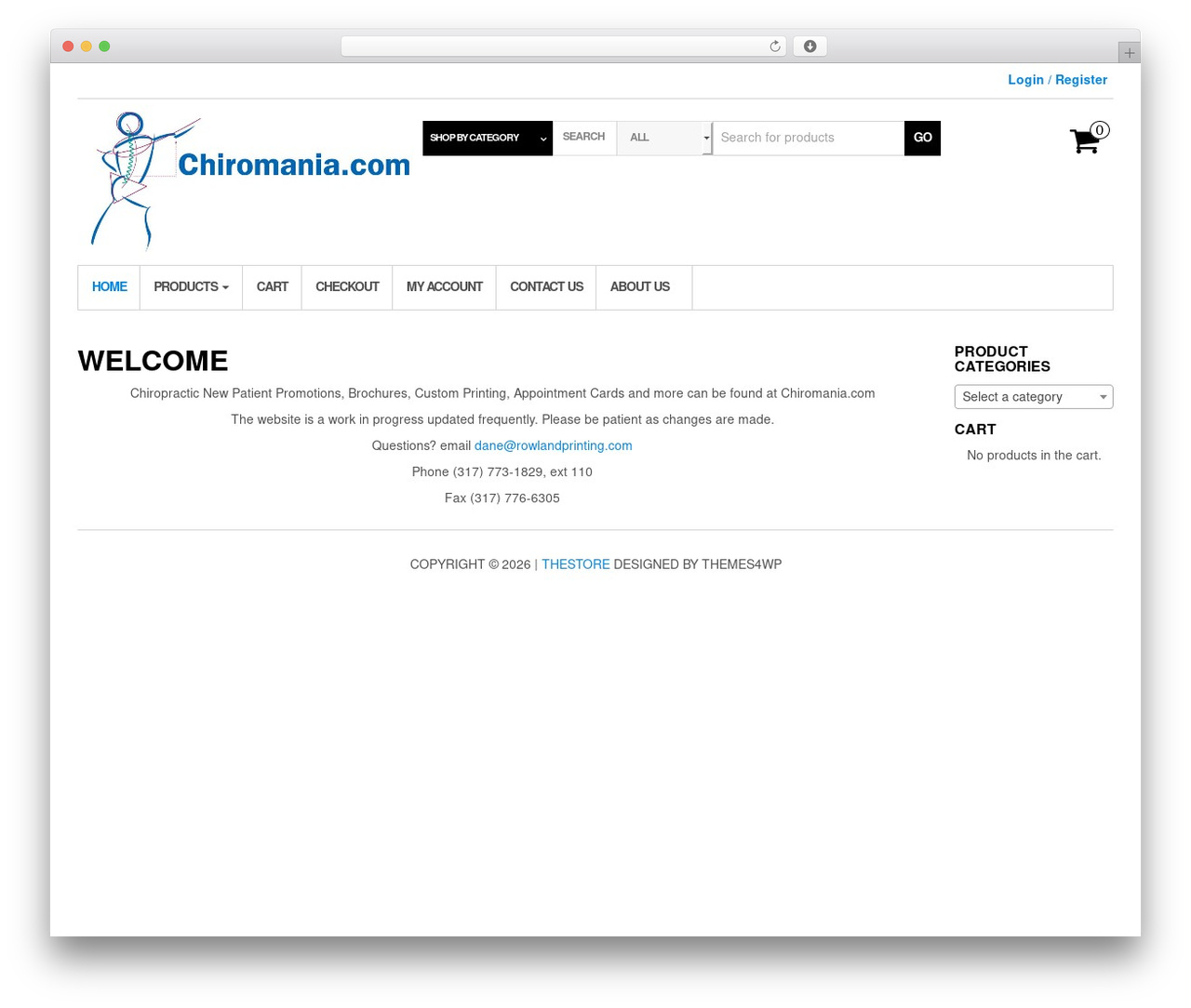 MaxStore WordPress ecommerce theme - chiromania.com