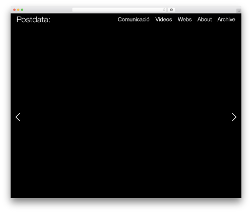 Postdata Template WordPress theme - postdata.es