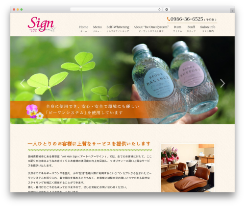 Themify Basic WordPress website theme - art-hair-sign.com