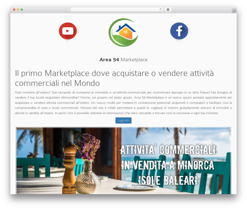 Wordpress Bootstrap WordPress theme design - area54marketplace.com
