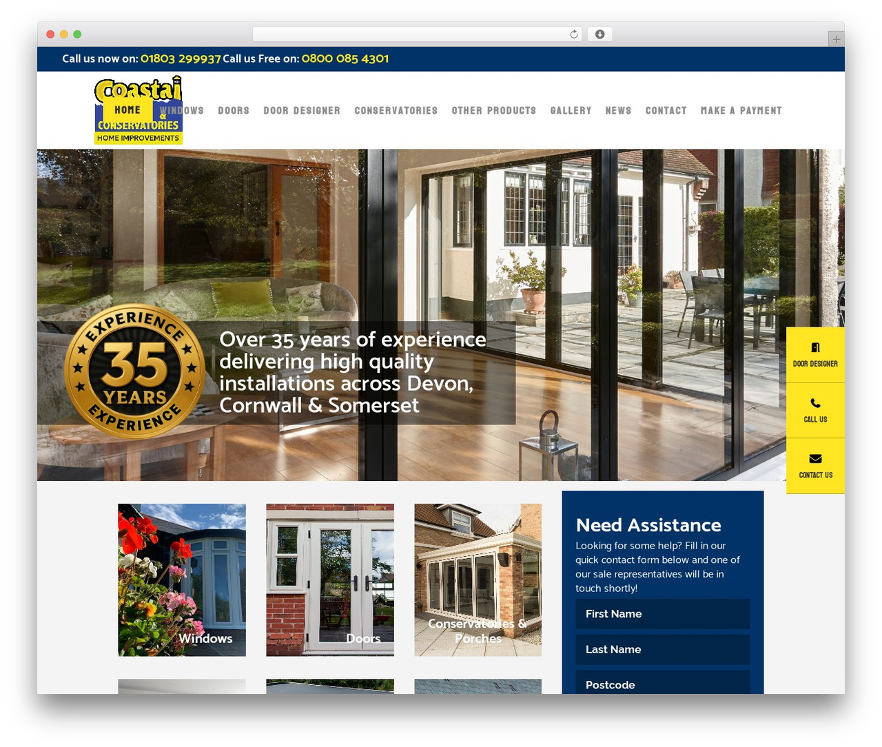 Bridge WordPress theme - www.coastal-windows.co.uk