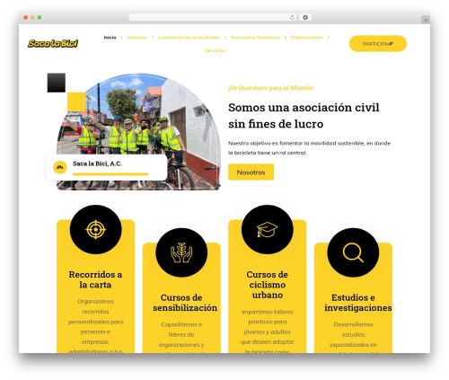Charitio WordPress theme - sacalabici.org
