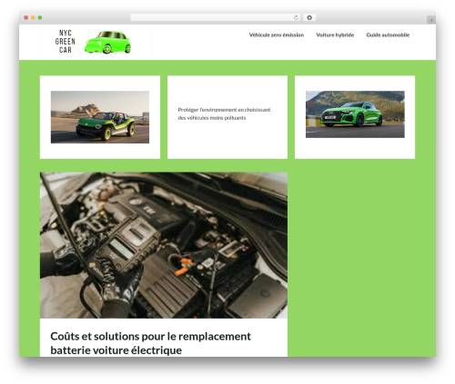 EcoCoded WordPress theme - nycgreencar.com