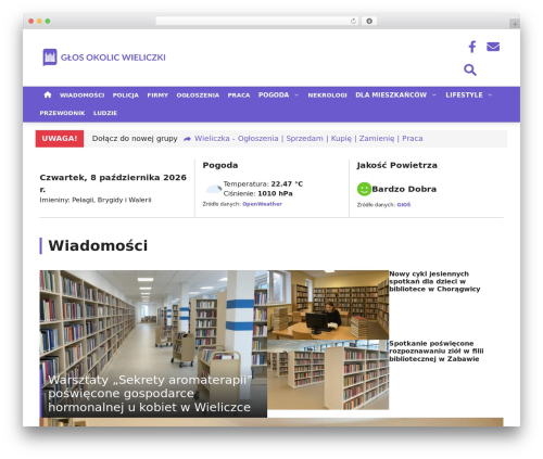 Features of local websites WordPress plugin - gokwieliczki.pl