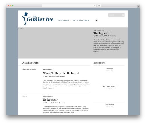 Sight WordPress theme - thegimletire.com