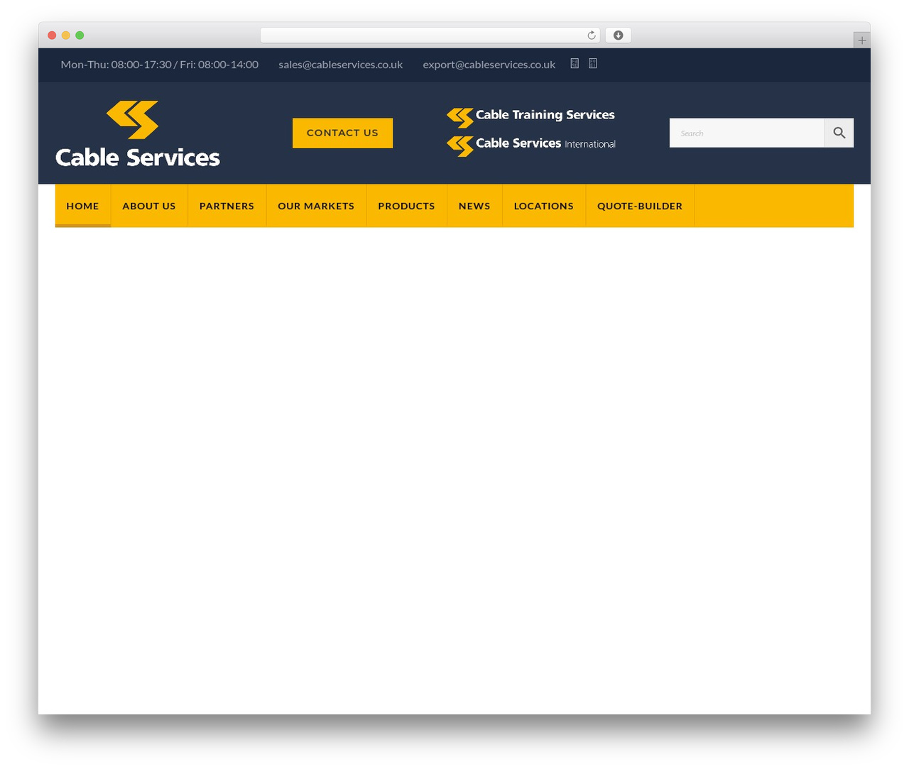 Structure Child WordPress theme - cableservices.co.uk
