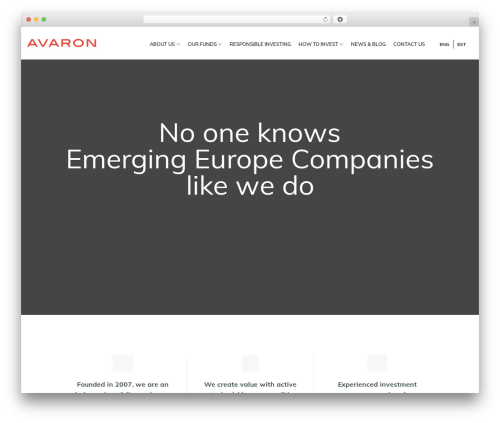 WordPress theme Avaron Theme - avaron.com