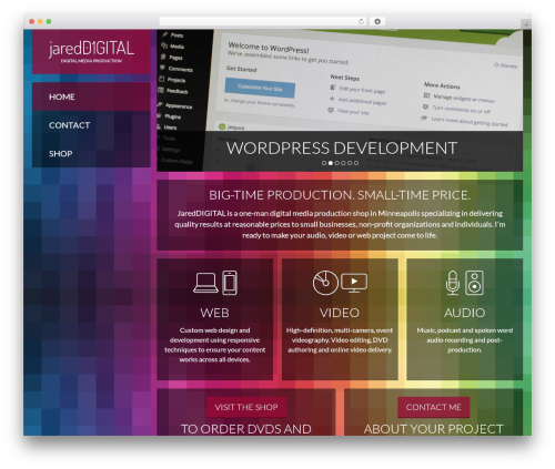 WordPress theme jaredDIGITAL - jareddigital.com