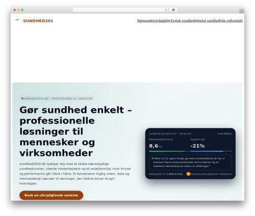 WordPress theme NEM Theme - sundhed2016.dk