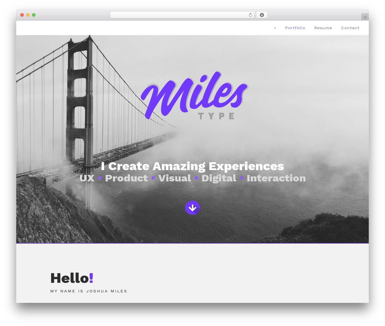 WordPress theme one-theme - milestype.com