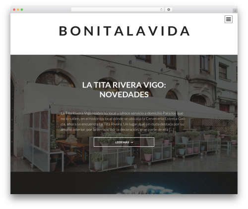 WordPress website theme Intergalactic - bonitalavidaviviendo.com