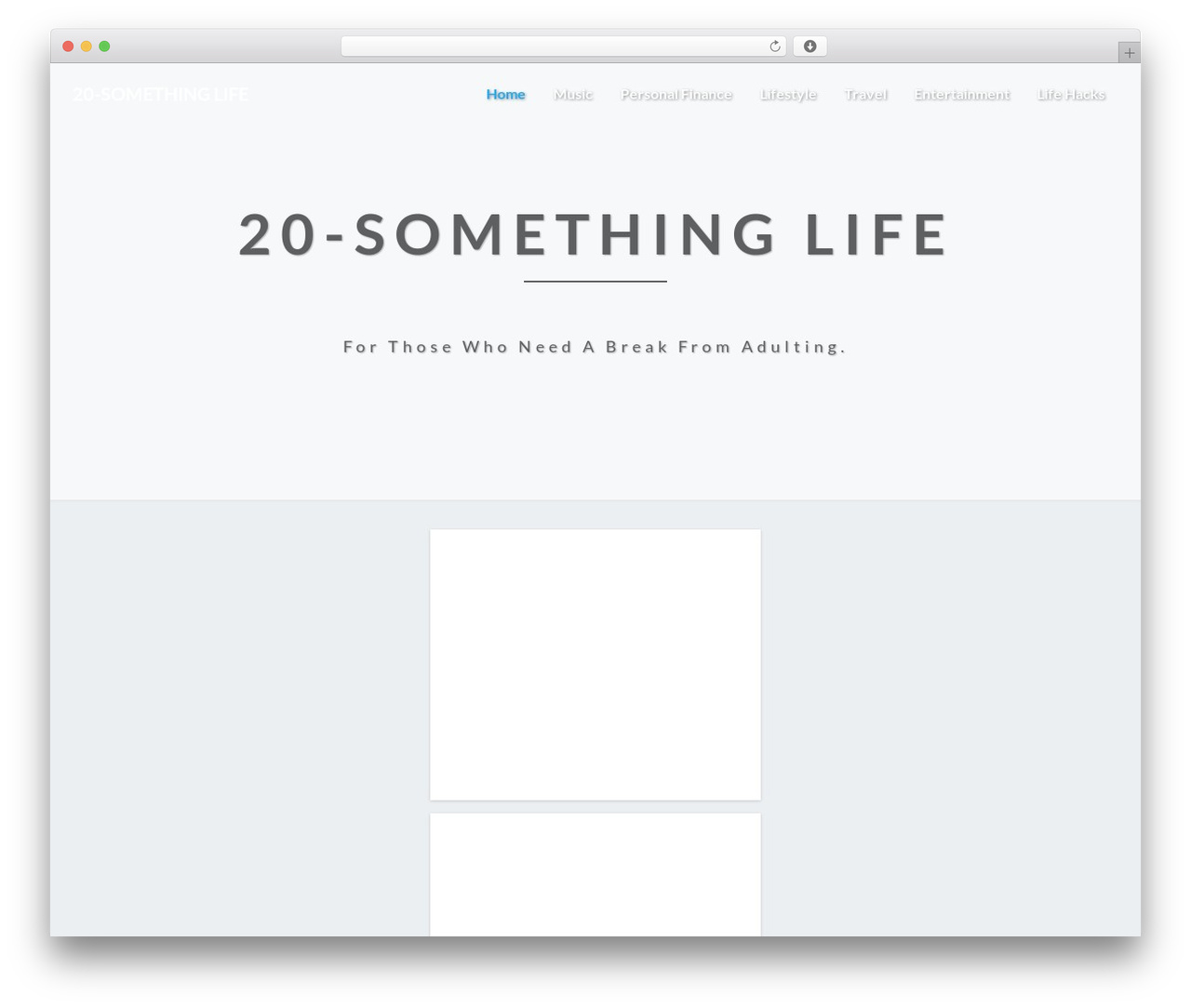Best WordPress theme Lighthouse - 20-somethinglife.com