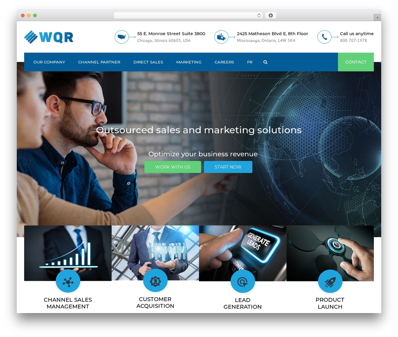 Best WordPress theme Constructo - wqrgroup.com