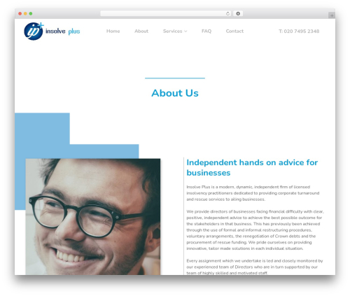 Foundry company WordPress theme - insolveplus.com