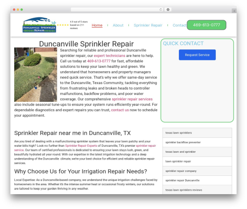 Satellite tech checkins WordPress plugin - duncanvillesprinklerrepair.com