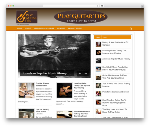 LearnGuitar WP Theme WordPress theme - playguitartips.com