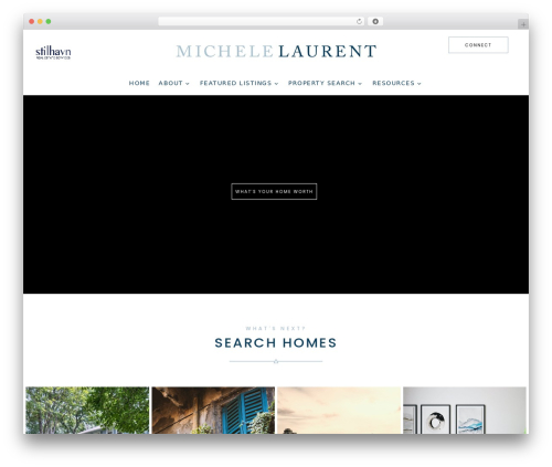 Peak WordPress theme design - michelelaurent.ca