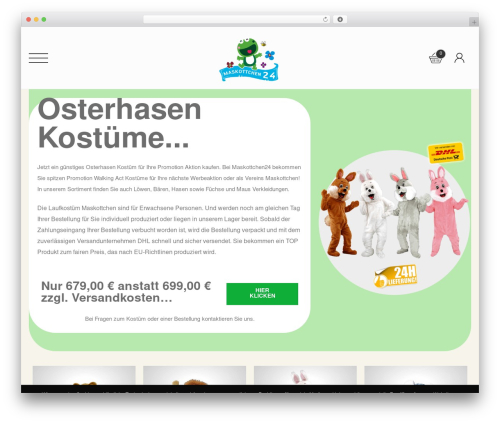 Storefront WordPress store theme - hasen-kostueme.de
