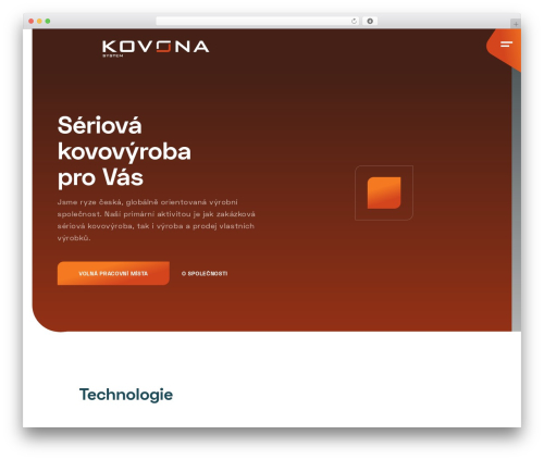 Theme WordPress Devx Theme - kovona.cz