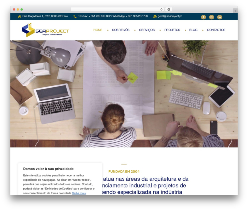 Theme WordPress theme3WX - seaproject.pt