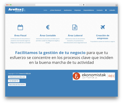 WordPress theme upBootWP - asesoriaareilza.com