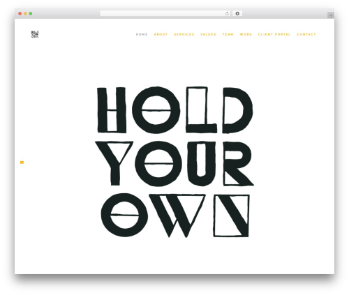 Layers WordPress theme - holdyourown.org