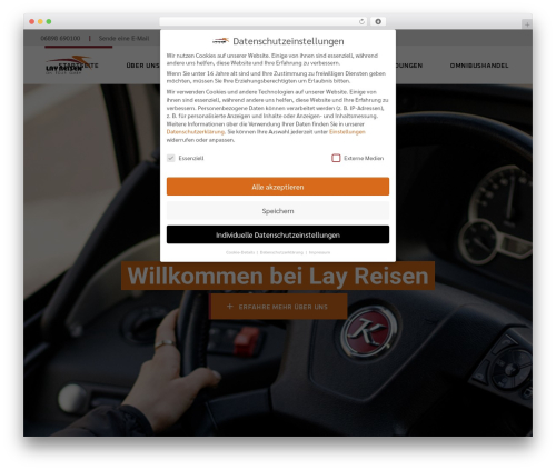 ShiftUp WordPress theme - layreisen.com