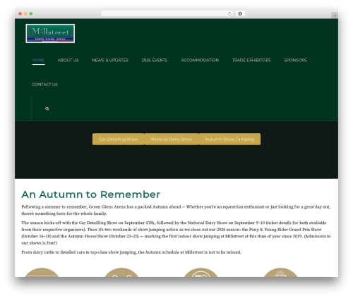 Unova WordPress theme - millstreet.horse