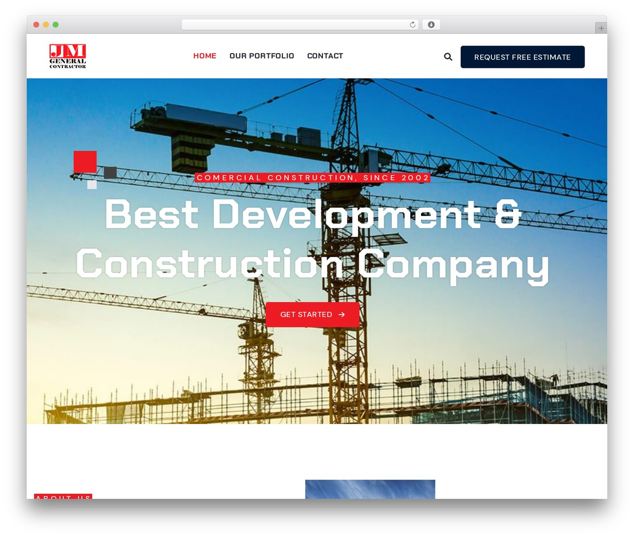 WordPress theme Archic - jmgeneralcontractor.com