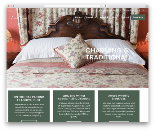 WordPress theme Bellevue - acornhousehotel.co.uk