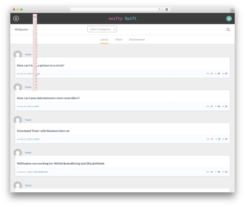 WordPress theme QAEngine - swiftyswift.com