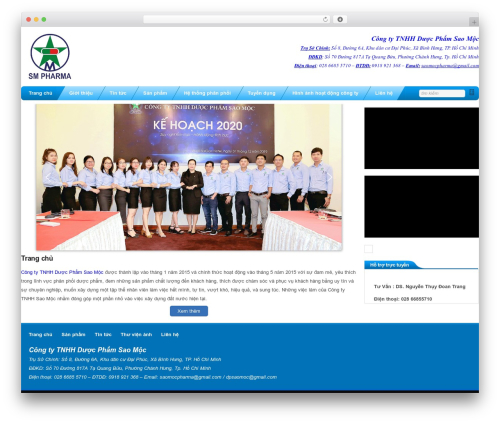 WordPress theme Time - saomocpharma.com