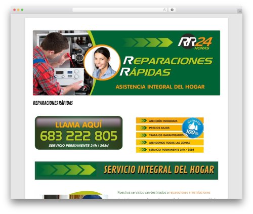 WordPress theme Tiny Framework - reparacionesrapidas24h.com